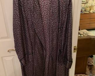 Vintage Pure Silk Smoking Jacket
