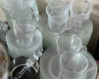 Clear Dinnerware Set