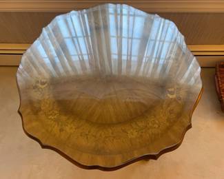 Round Wooden Accent Table