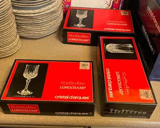 Boxed Crystal Stemware (Multiple Quantities Available)