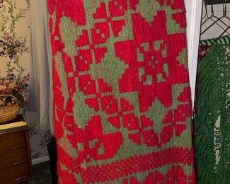 Fabulous Collection Of Vintage Heavy Handmade Blankets