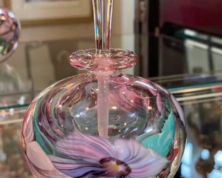 Collection Of Art Glass Perfume Bottles (Mostly Signed)