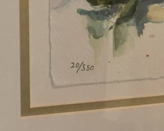 Framed, Numbered, & Signed Artwork By Anna Rozenblat