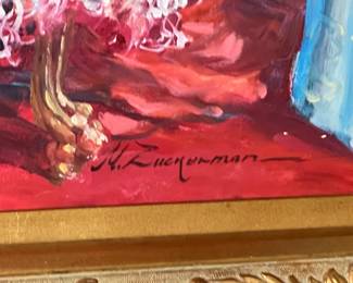 Large Framed & Signed Painting