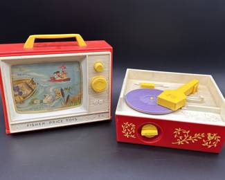 Vintage Fisher Price Television & Record Player