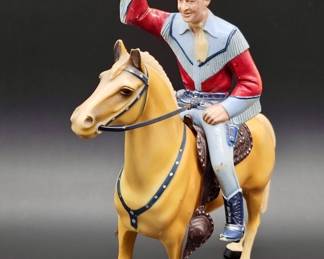 Vintage Roy Rogers & Trigger Plastic Figurine