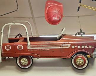 Vtg. Murray Fire Truck Pedal Car from 1950's