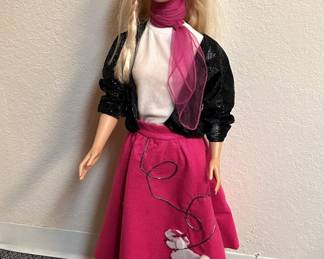 My Life Size Barbie in 1950's-Style Poodle Skirt &
& Saddle Oxfords!
38 in tall!