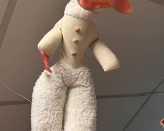 1960's Lamp Chop Plush w/ Rubber Face Toy by Ideal