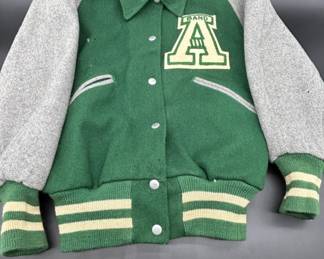 Wool Varsity Letter Jacket w/ A