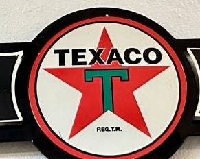 Retro Texaco Filling Station Sign, 29in long