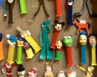 Shadow Box Display w/ Pez Dispensers