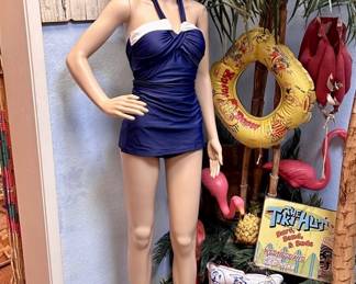 Mid Century 1-Piece Mid Century Bathing Suit
