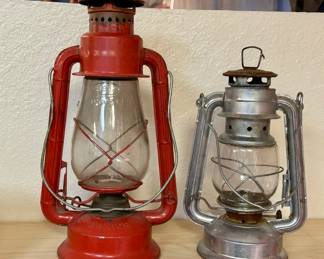 (2) Vintage Kerosene Lanters, as pictured