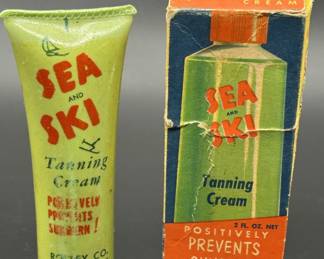 Vintage Sea & Ski Tanning Cream in Original Box