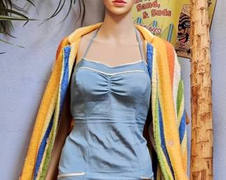 1950's Zippered One Piece Bathing Suit ONLY