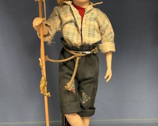 1983 Effanbee Huck Finn Doll in Original Outfit
