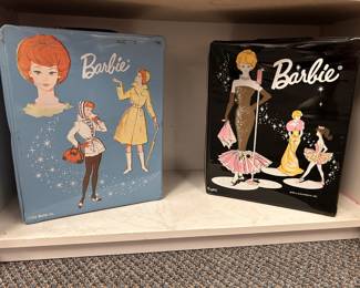 1962 & 1963 Vintage Plastic Barbie Doll Cases