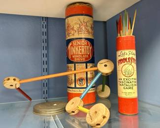 (2) Vintage Senior Tinkertoy Set & Fiddlestix