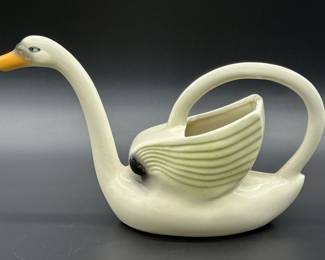 Vintage Porcelain Watering Swan