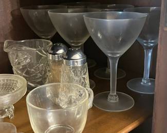 Assorted Crystal, Glassware, Clear Glass, Etc.