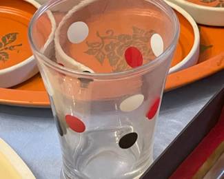 Vintage Patterned Juice Glass