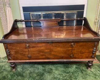 Wooden Lift Up Cedar Trunk