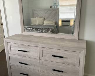Practically Brand New Dresser & Headboard From Bob's Furniture