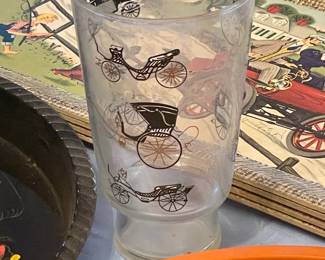 Vintage Patterned Juice Glass