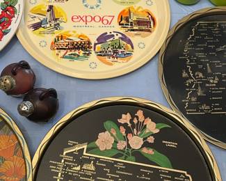 Vintage Souvenir Tin Tray