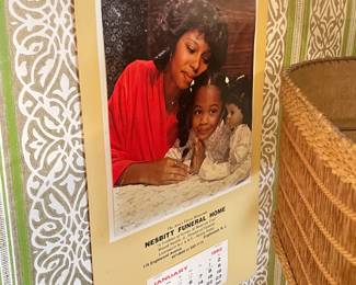 Vintage Funeral Home Calendars