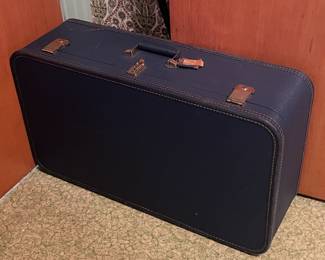 Vintage Blue Hard Case Suitcase