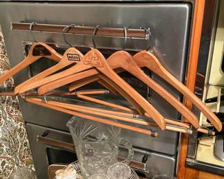 Assorted Antique Wooden Hangers