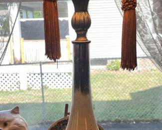 FABULOUS Vintage Anthropomorphic Sun Mid-Century Modern Table Lamp