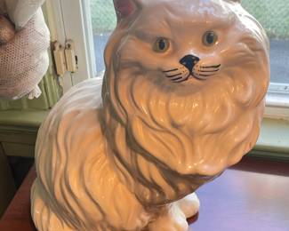 Large Vintage Ceramic Cat
