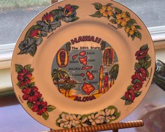 Vintage Hawaii Travel Plate