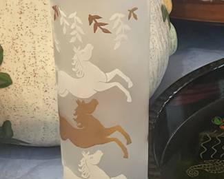 Vintage Patterned Juice Glass