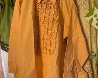 Vintage Men's Dress, Casual, & Tuxedo W/ Ruffle Insert Shirts