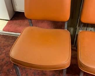 4 Steel Frame Office Chairs