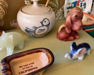 Pottery Honey Pot W/ Spoon