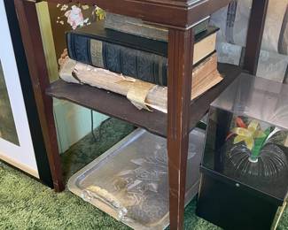 Wooden Square End Table (2 Available)