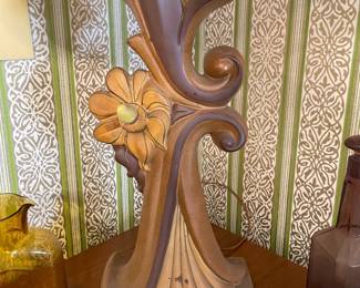 FABULOUS Vintage Mid-Century Modern Lamp W/ ORIGINAL Shade!