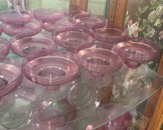 Vintage Purple & Clear Glasses