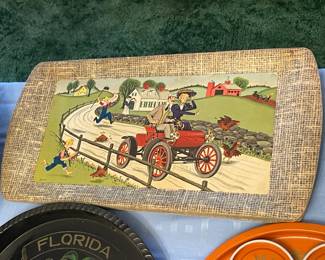 Vintage Car Themed Trays