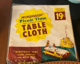 Vintage 19 Cent Tablecloth