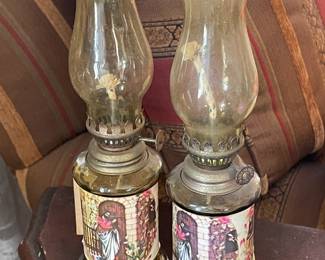 Vintage Mini Oil Lamps