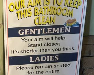 Bathroom Sign