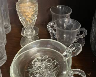 Assorted Crystal, Glassware, Clear Glass, Etc.