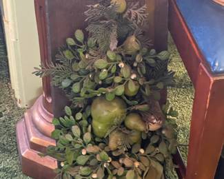 Vintage Plastic Fruit Mounted Wall Hanging