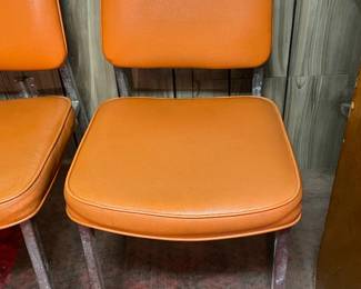 4 Steel Frame Office Chairs